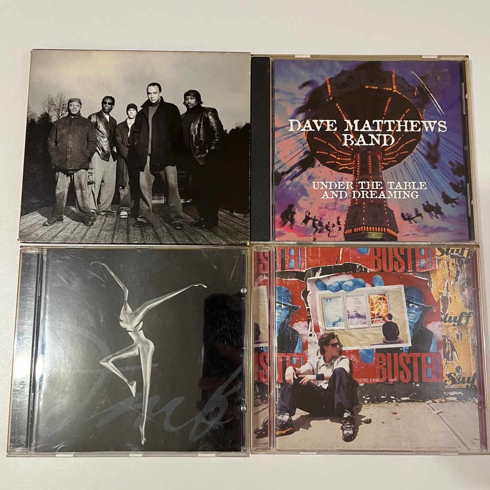 Dave Matthews Band CD Lot 4 Albums Under the Table Dreaming Busted Stuff